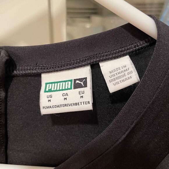 Puma Bodysuit Women’s M One Piece Quick Dry Black Athletic Training Stretch - Picture 7 of 8